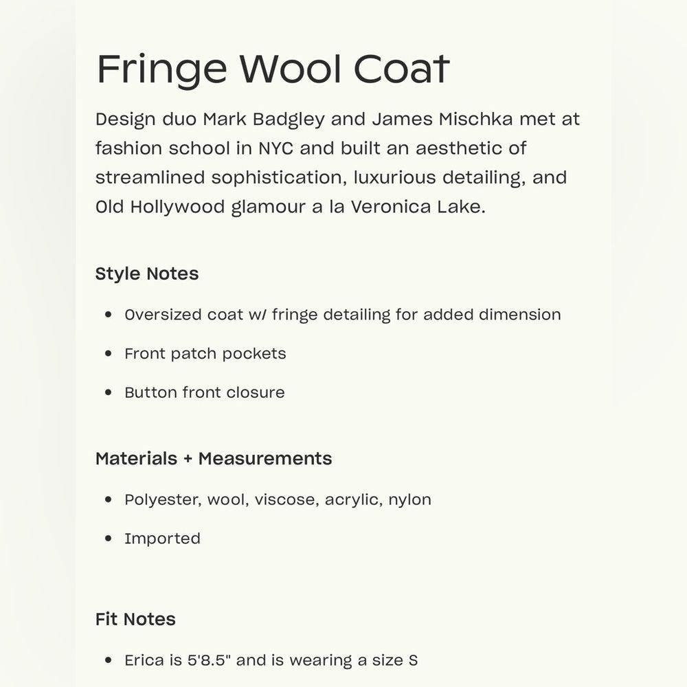 Small Badgley Mischka Fringed Shawl Collar Wool Blend Coat Beige Tan Belted — image 3 of 8